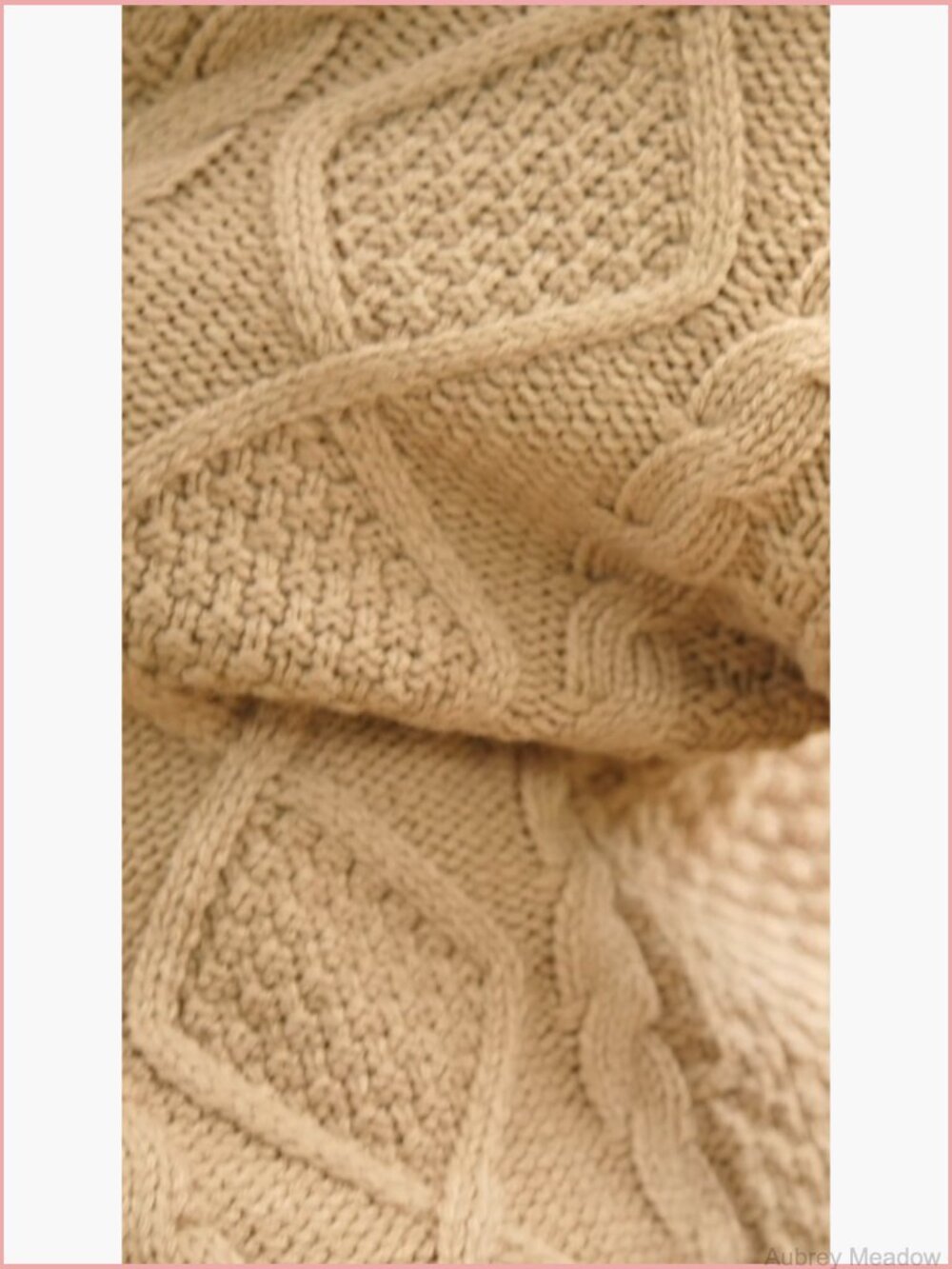 Oversized Open Front Cable Knit Chunky Cardigan Sweater Coat - Picture 6 of 7